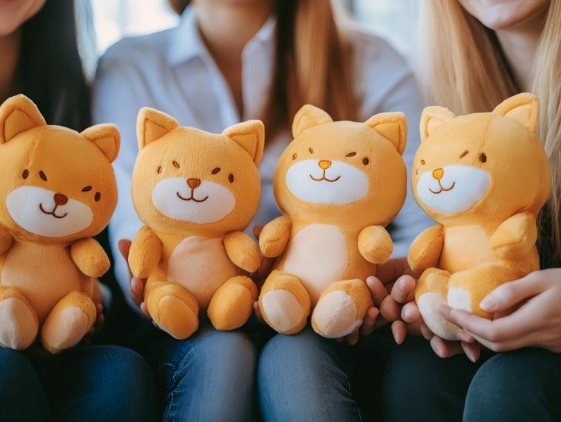 Animali di peluche personalizzati come merce aziendale