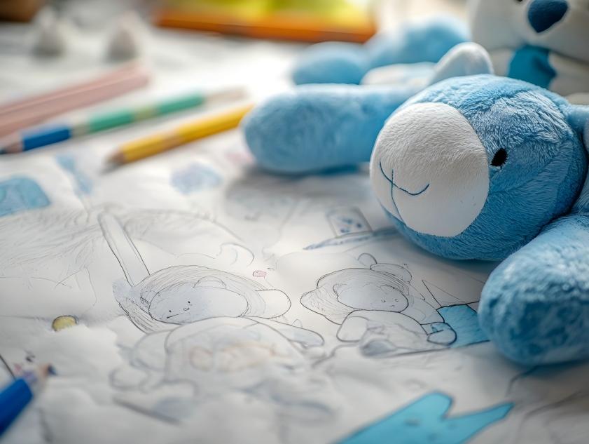 Turn child's drawings into plushies